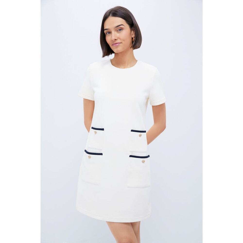 TUCKERNUCK Pearl White Short Sleeve Francoise Dress Size XXS NWT